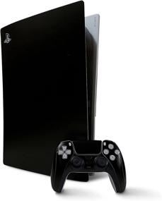 img 4 attached to 🎮 Skinlit PS5 Vinyl Skin Decal Cover for Playstation 5 Console + 2 Controllers, Improved Grip, Enhanced Performance, Long-lasting, Scratch-Resistant, Bubble-Free Sticker (Digital Edition, Matte Black)