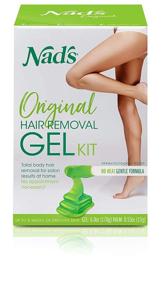 img 4 attached to 💁 Nad's Wax Kit Gel: Efficient Hair Removal for Women - Body+Face Wax (6 Ounce)