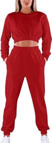img 4 attached to Mokoru Workout Outfits Tracksuit Sweatsuits Sports & Fitness for Team Sports