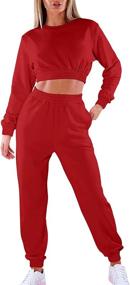 img 3 attached to Mokoru Workout Outfits Tracksuit Sweatsuits Sports & Fitness for Team Sports