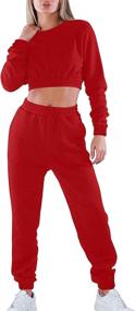 img 2 attached to Mokoru Workout Outfits Tracksuit Sweatsuits Sports & Fitness for Team Sports