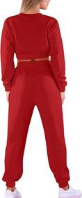 img 1 attached to Mokoru Workout Outfits Tracksuit Sweatsuits Sports & Fitness for Team Sports