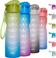 💧 32 oz gotheedurs motivational water bottle with time marker, straw, and leak-proof design – bpa free, non-toxic, ideal for gym, running, and outdoor activities logo