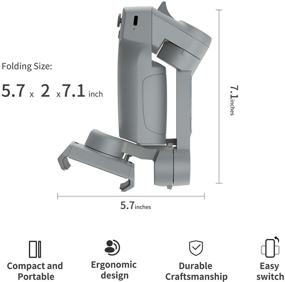 img 3 attached to 🌍 Усиливайте свой путевой видеоблог - стабилизатор MOZA Mini-MX Gimbal: 3 оси, складной, совместимый с iPhone и Android, с умным управлением жестами.