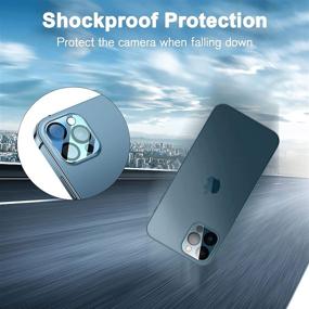 img 1 attached to 📸 Высококачественные защитные стекла для камеры Elecshion [4 шт.] для iPhone 13 Pro/13 Pro Max - закаленное стекло с добавленными кругами для камеры (черный круг) - идеально подходит для использования с чехлом.