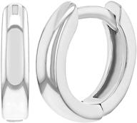 sterling silver small huggie earrings girls' jewelry logo