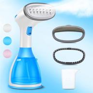 👔 nuobeier clothes steamer, powerful handheld portable travel garment steamer for wrinkle removal, 20s fast heat-up, 280ml large detachable water tank ls logo