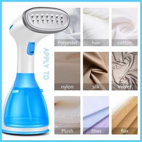 img 3 attached to 👔 NUOBEIER Clothes Steamer, Powerful Handheld Portable Travel Garment Steamer for Wrinkle Removal, 20s Fast Heat-up, 280ml Large Detachable Water Tank LS
