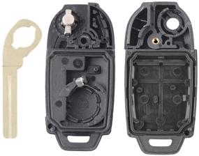 img 2 attached to 🔑 Корпус ключа Keyecu Modified Flip Folding Remote для S60 S70 S80 S90 V70 Case FOB 4+1 кнопка - Улучшенный дизайн и функциональность