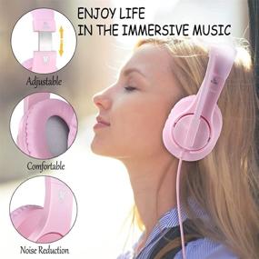img 1 attached to 🎧 Meedasy Kids Adults Over-Ear Gaming Headphone for Xbox One & PS4, Bass Surrounding Stereo, Gaming Headset with Microphone and Volume Control for Laptop, PC, Wired Noise Isolation (Pink)