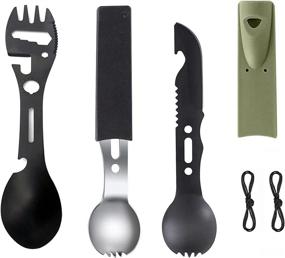 img 3 attached to Camping Multifunctional Stainless Utensil Emergency