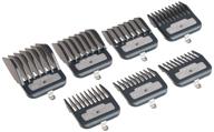 💇 andis master series premium metal hair clipper attachment comb 7 piece set, black, pack of 7 - enhanced seo logo