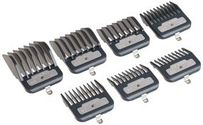img 3 attached to 💇 Andis Master Series Premium Metal Hair Clipper Attachment Comb 7 Piece Set, Black, Pack of 7 - Enhanced SEO