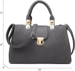 img 2 attached to 👜 Dasein Satchel Leather Shoulder Handbags for Women - Handbags & Wallets