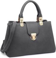 👜 dasein satchel leather shoulder handbags for women - handbags & wallets logo