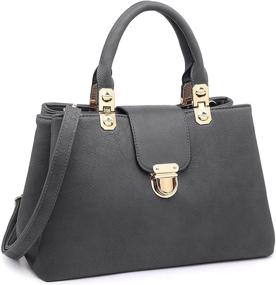 img 4 attached to 👜 Dasein Satchel Leather Shoulder Handbags for Women - Handbags & Wallets