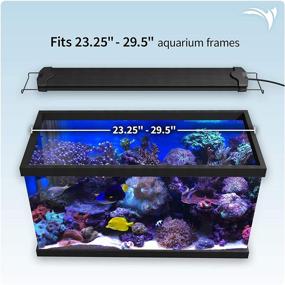 img 1 attached to 🐠 AquaticLife HM Electronics Edge Marine Coral Reef LED Aquarium Light Fixture, Full Spectrum Color Lighting Unit, 24-Inch Strip, Wireless App Controlled Smart Lights