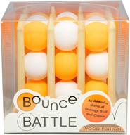🎯 bounce battle premium wooden game logo