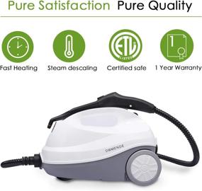 img 1 attached to 🌪️ Versatile Steam Cleaner Mop with Detachable Handheld Unit, Eco-Friendly Cleaning for Tile/Wood Floors, Carpet, Furniture, Appliances, Windows, Autos, and More, 110V, White & Gray by Apexcool