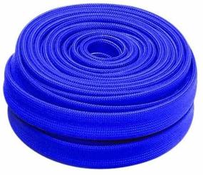 img 3 attached to 🔥 Heatshield Products 203122 HP Adjustable Heat Shield Sleeve - Blue, 7/16" ID x 25', Color Heat Sleeve