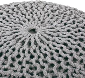 img 2 attached to 🪑 313888 Light Gray Christopher Knight Home Pouf