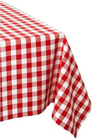 img 4 attached to 🍽️ DII 60x84 Rectangular Cotton Tablecloth: Elegant and Functional for Any Occasion