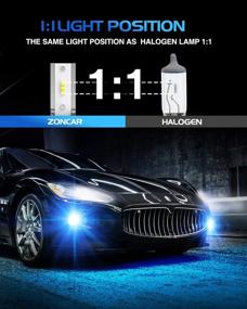 img 2 attached to ZonCar H11 Голубые лампы для противотуманных фар LED - Супер яркие, 4000 люмен, водонепроницаемость IP67 - Набор из 2