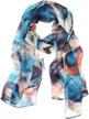 wrapables lightweight feeling chiffon leaves women's accessories and scarves & wraps logo