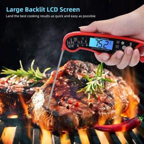 img 3 attached to Smart Wireless Digital Meat Thermometer - Instant Read for Grilling, Waterproof for Kitchen Cooking, Turkey Oven Smoker - Ship from US, Delivery 3-5 Days