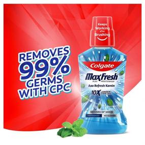 img 1 attached to 🍃 Ultimate Clean and Freshness with Colgate Plax Peppermint Fresh Mouthwash - 250ml