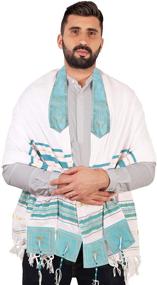 img 2 attached to 🙏 Tallit Prayer Shawl + Israel - Women's Scarves & Wraps Accessories