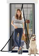 🚪 titan mall magnetic screen door: self closing seal, full frame hook & loop, durable polyester mesh curtain, 39"w x 82"h логотип