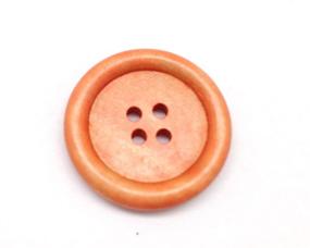 img 1 attached to PEPPERLONELY Brand 50PC Light Coffee Round Wood Buttons: Ideal for Scrapbooking & Sewing (25mm / 1 Inch)