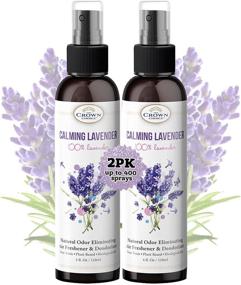 img 4 attached to Organic Lavender Spray – Twin Pack of 4oz Lavender Essential Oil Room Spray Air Freshener – Ideal for Rooms, Bedding, Linen, Body Mist, Air Freshener – Made in the USA