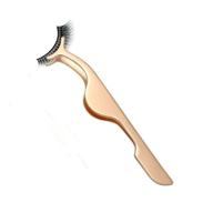 eiake golden false eyelashes applicator tool: extension tweezers remover clip nipper logo