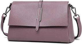 img 1 attached to 👜 Стильная кожаная плечевая сумка для женщин: сумка через плечо, сумки и кошельки