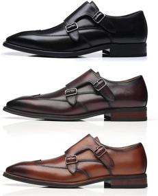 img 3 attached to 👞 Business Comfortable Milano Leather Wingtip Shoes