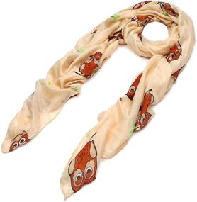 img 2 attached to 🧣 Stylish Night Print Fashion Scarf - A Must-Have for Women's Accessories & Wraps