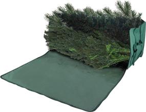 img 2 attached to Elf Stor Green Canvas Storage Bag for 9ft Artificial Christmas Trees with Binding Straps - Protects Holiday Decorations, Inflatables, and More - Dimensions: (L) 59” x (W) 24” x (H) 24
