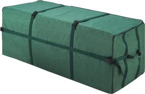 img 3 attached to Elf Stor Green Canvas Storage Bag for 9ft Artificial Christmas Trees with Binding Straps - Protects Holiday Decorations, Inflatables, and More - Dimensions: (L) 59” x (W) 24” x (H) 24