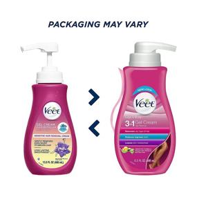 img 1 attached to 🌿 Veet Gel Hair Removal Cream Sensitive: Aloe Vera & Vitamin E - 2 Pack, 13.5 Ounce, Sensitive Formula (Packaging May Vary)