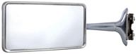 enhance your 1941-48 chevy car with the united pacific stainless steel rectangular door edge mirror and chrome arm logo