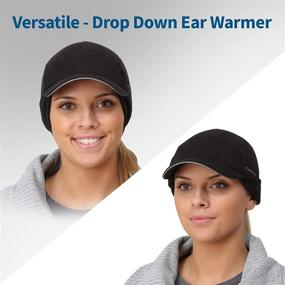 img 2 attached to 🌲 Women's TrailHeads Fleece Ponytail Hat with Detachable Ear Warmer - The Trailblazer Adventure Hat