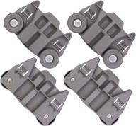 🔧 set of 4 upgraded w10195417 dishwasher wheels for whirlpool kenmore dishwasher - fits lower rack, replacing part numbers ap4538395, ps2579553, wpw10195417, ah2579553, ea2579553 логотип