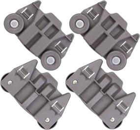 img 4 attached to 🔧 Set of 4 Upgraded W10195417 Dishwasher Wheels for Whirlpool Kenmore Dishwasher - Fits Lower Rack, Replacing Part Numbers AP4538395, PS2579553, WPW10195417, AH2579553, EA2579553