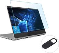 👀 anti blue light anti glare screen protector for hp pavilion x360 14 cd 2-in-1 touch-screen laptop- eyes protection filter, blocks uv and reduces fingerprint logo