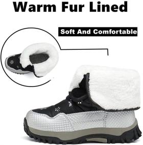 img 2 attached to Premium Waterproof Snow Boots for Boys and Girls - Great Flyor Winter Shoes with Slip Resistant and Cold Weather Protection