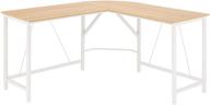 🖥️ functional and stylish amazon basics l-shape office corner desk, 55-inch - embrace natural elegance logo