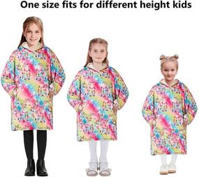 img 1 attached to 🧥 Hooded Blanket for Kids: Cozy and Functional Wearable Bedding