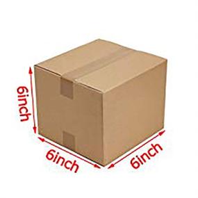 img 3 attached to 📦 Pantryware Essentials: 10 Small Moving Boxes - 6x6x6 Corrugated Packing Cardboard Boxes (10 Pack)